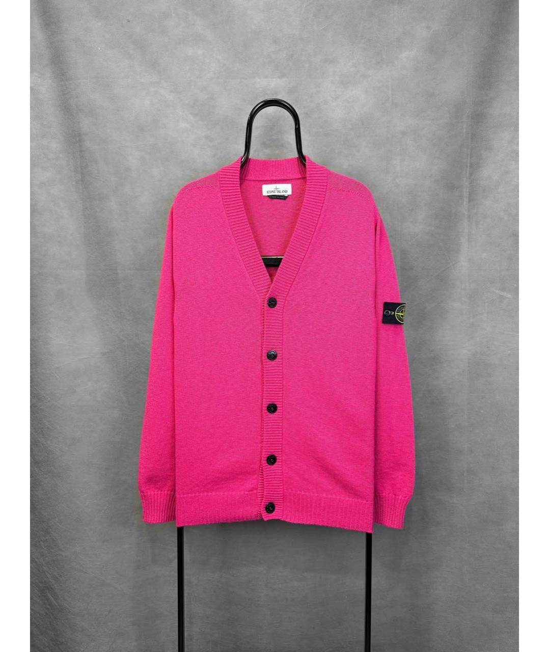 STONE ISLAND Розовый хлопковый кардиган, фото 9