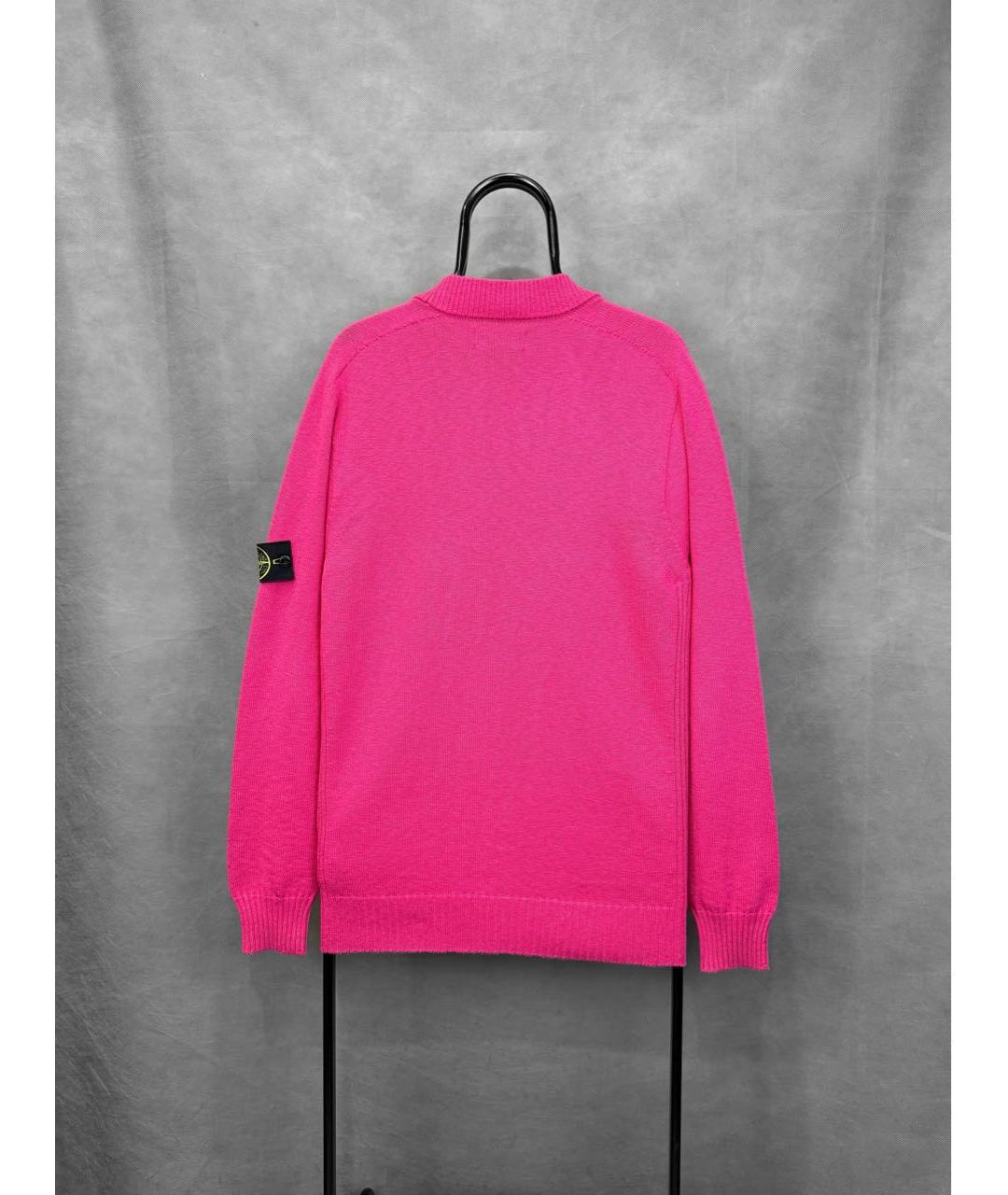 STONE ISLAND Розовый хлопковый кардиган, фото 2