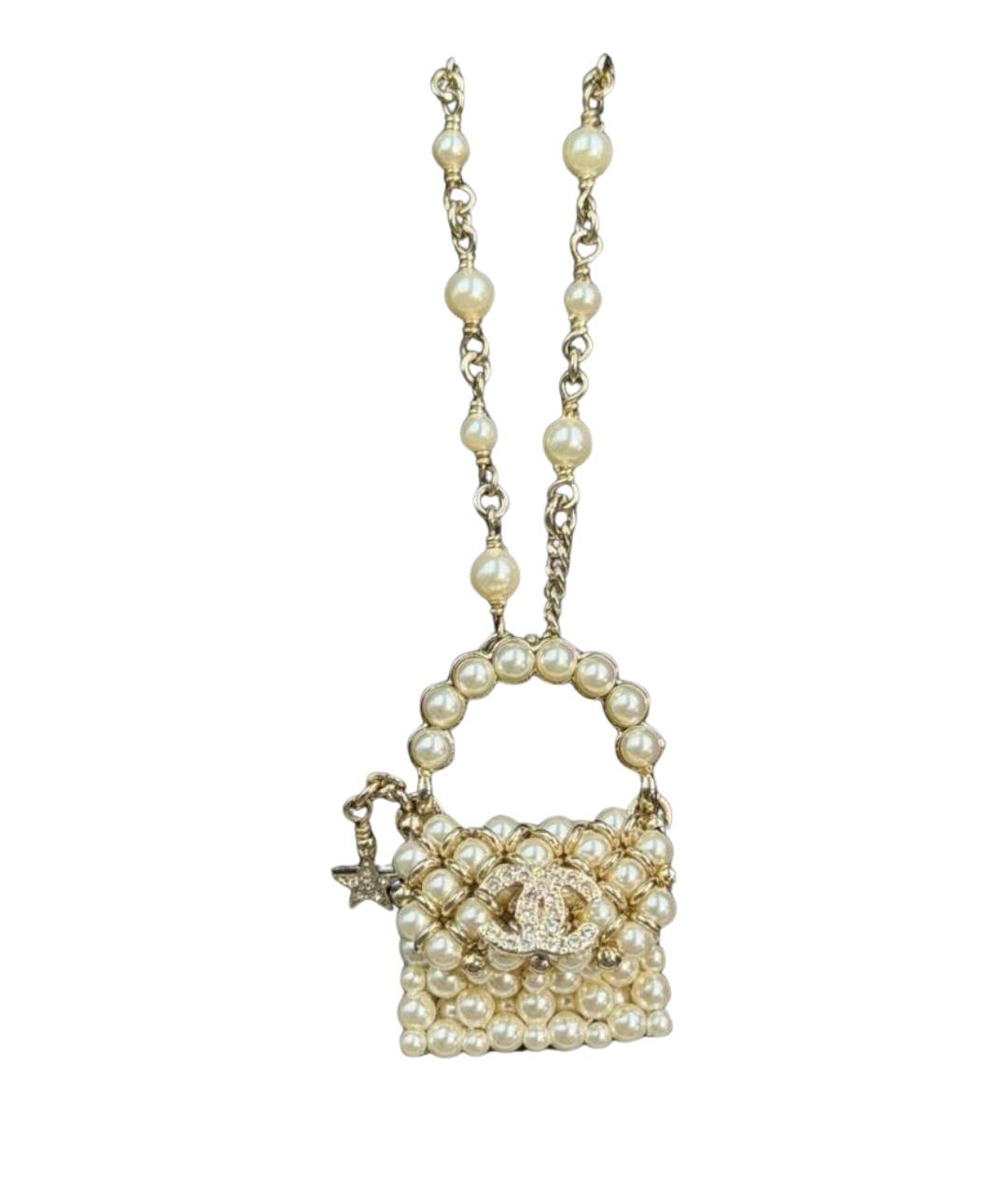 CHANEL Белое колье, фото 1