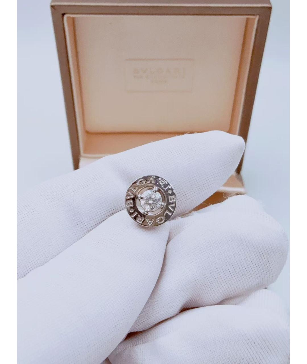 BVLGARI Серебряные серьги из белого золота, фото 3