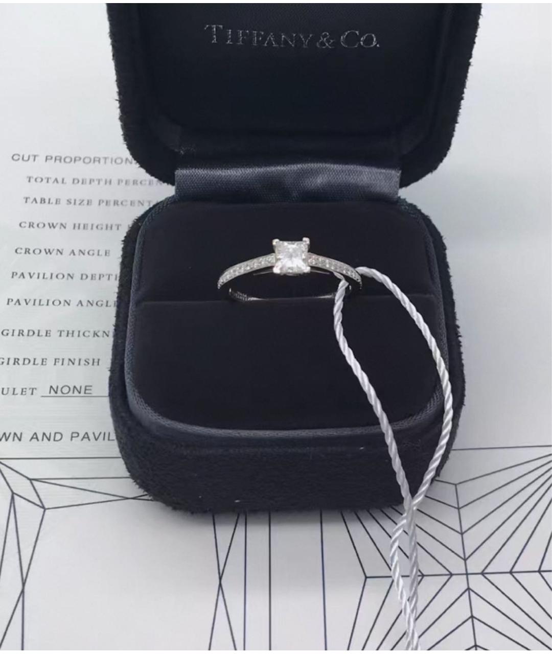 TIFFANY&CO Серебряное платиновое кольцо, фото 5