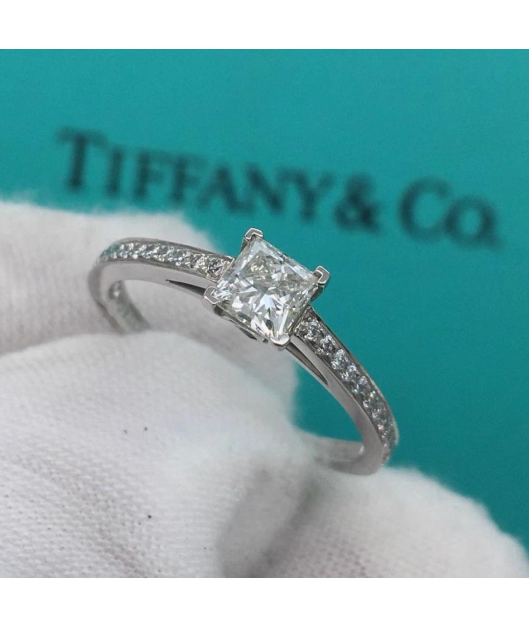 TIFFANY&CO Серебряное платиновое кольцо, фото 4