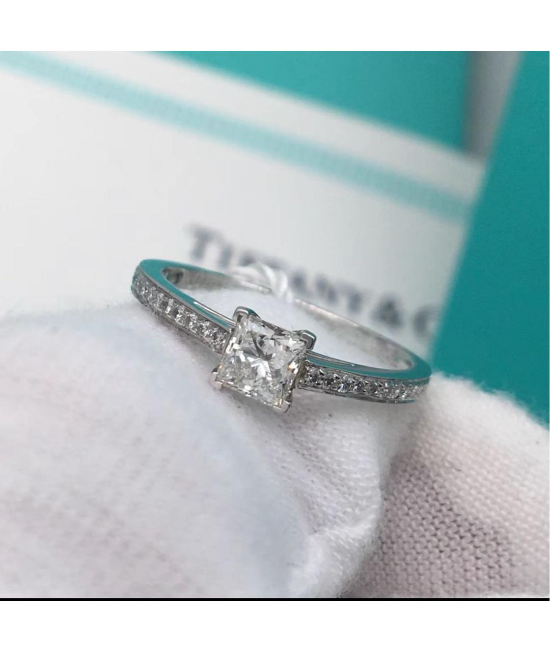 TIFFANY&CO Серебряное платиновое кольцо, фото 3