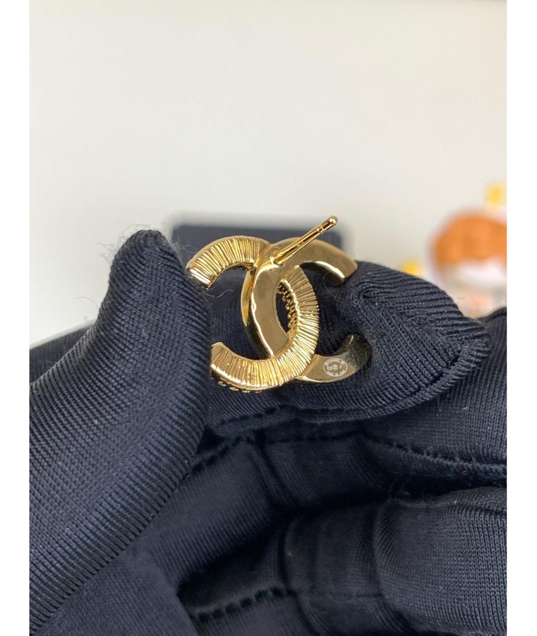 CHANEL Золотые серьги, фото 6