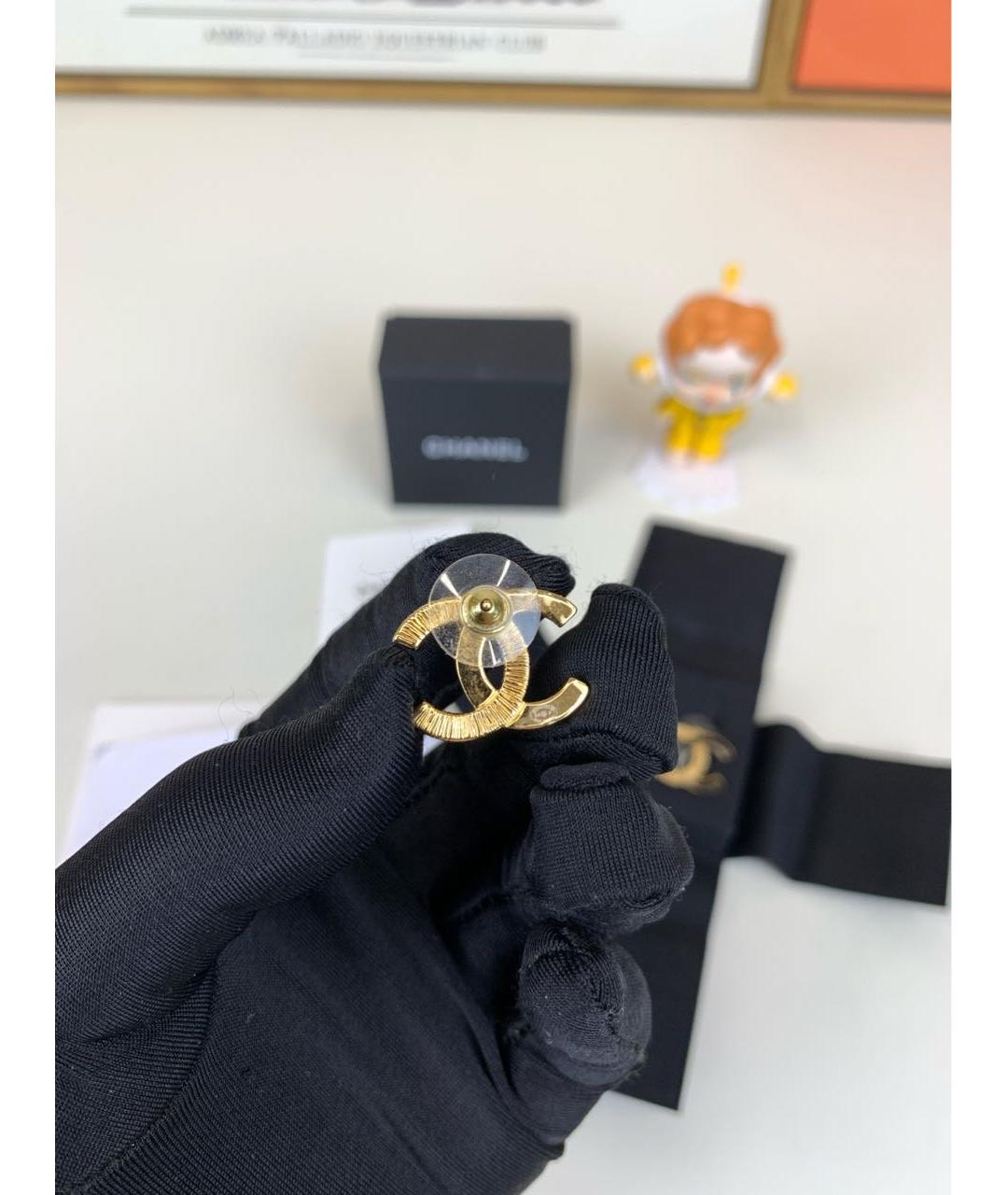 CHANEL Золотые серьги, фото 5