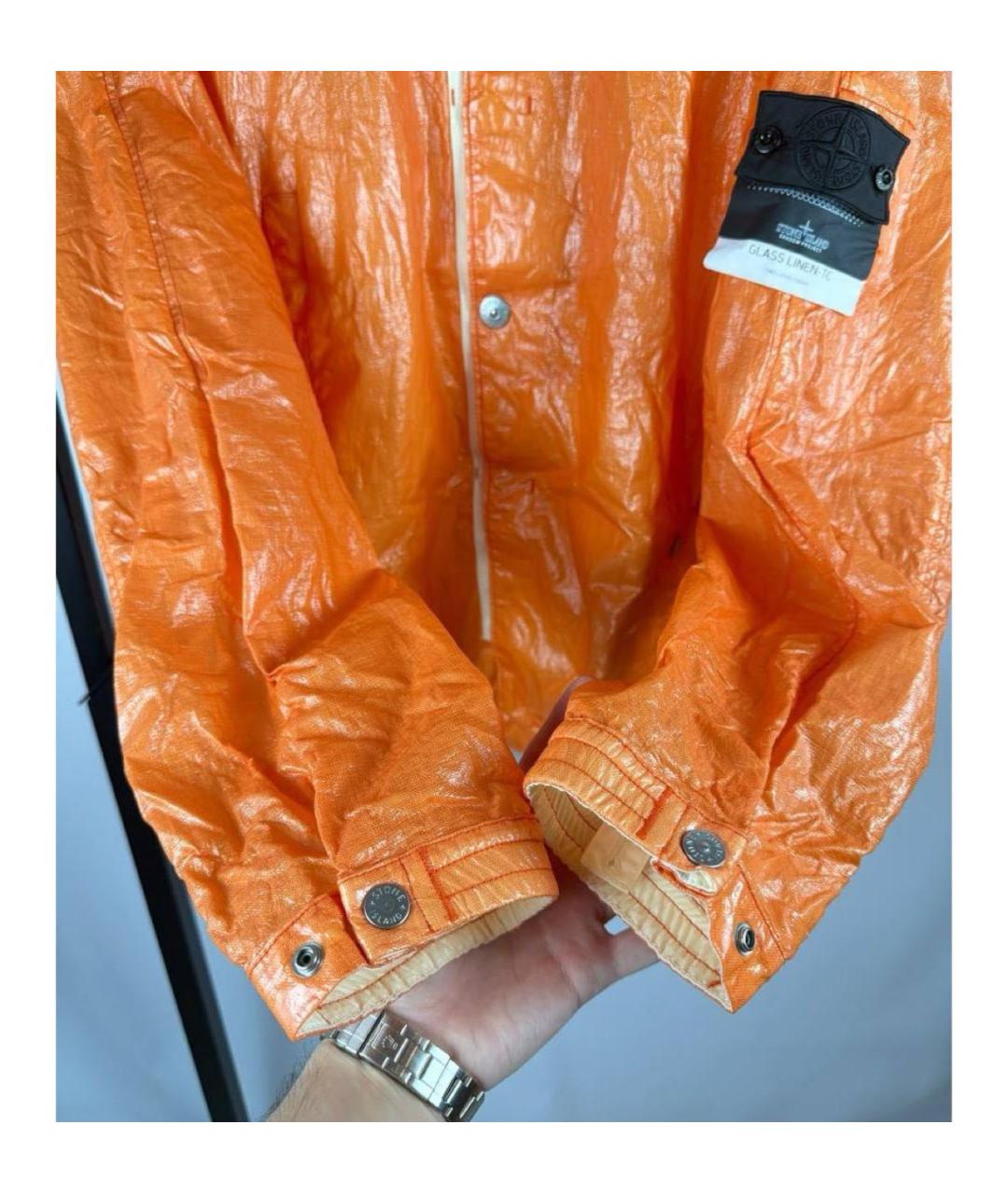 STONE ISLAND Оранжевая куртка, фото 5