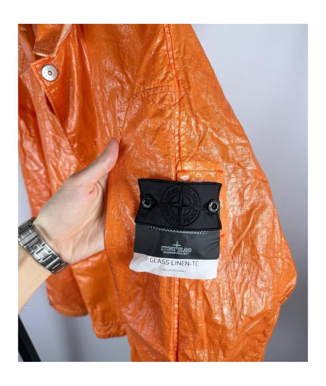 STONE ISLAND Оранжевая куртка, фото 6