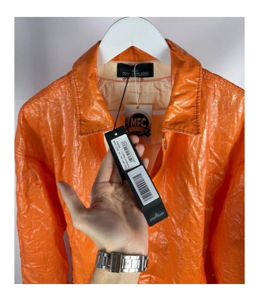 STONE ISLAND Оранжевая куртка, фото 7