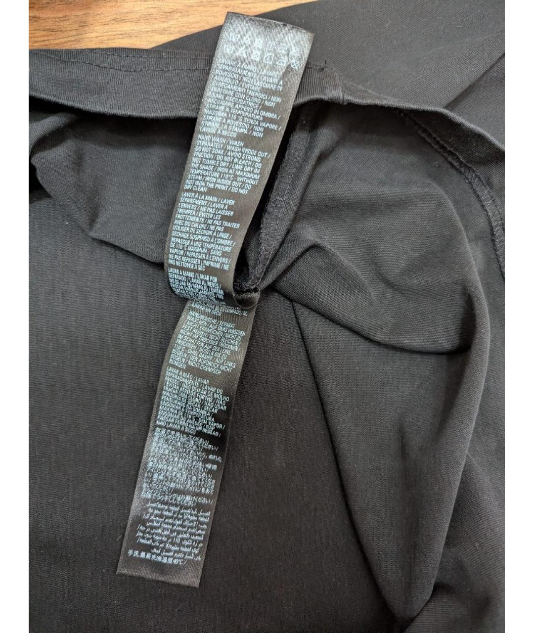 BALENCIAGA Черная хлопковая футболка, фото 6