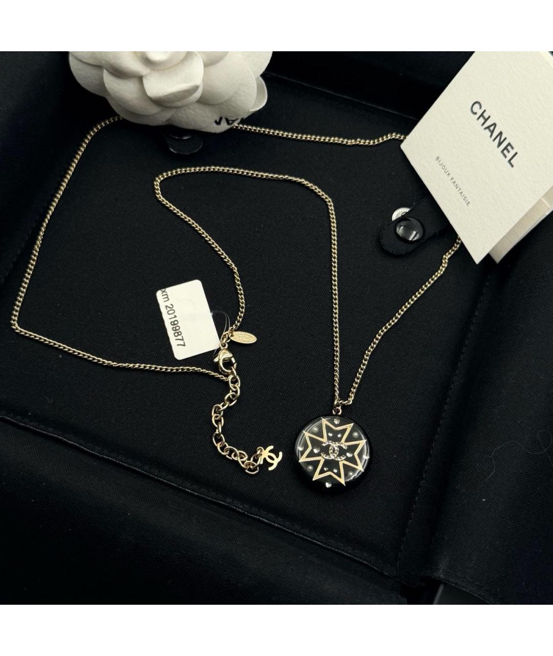 CHANEL Черное колье, фото 3