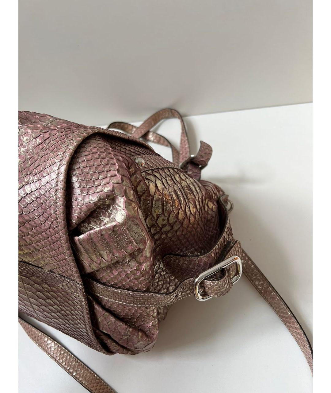 TOD'S Розовая кожаная сумка тоут, фото 5