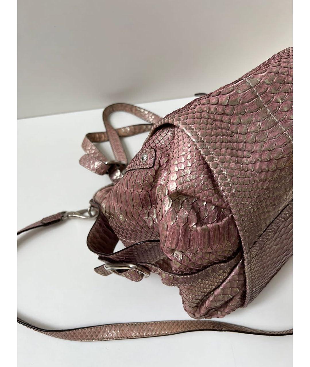 TOD'S Розовая кожаная сумка тоут, фото 4