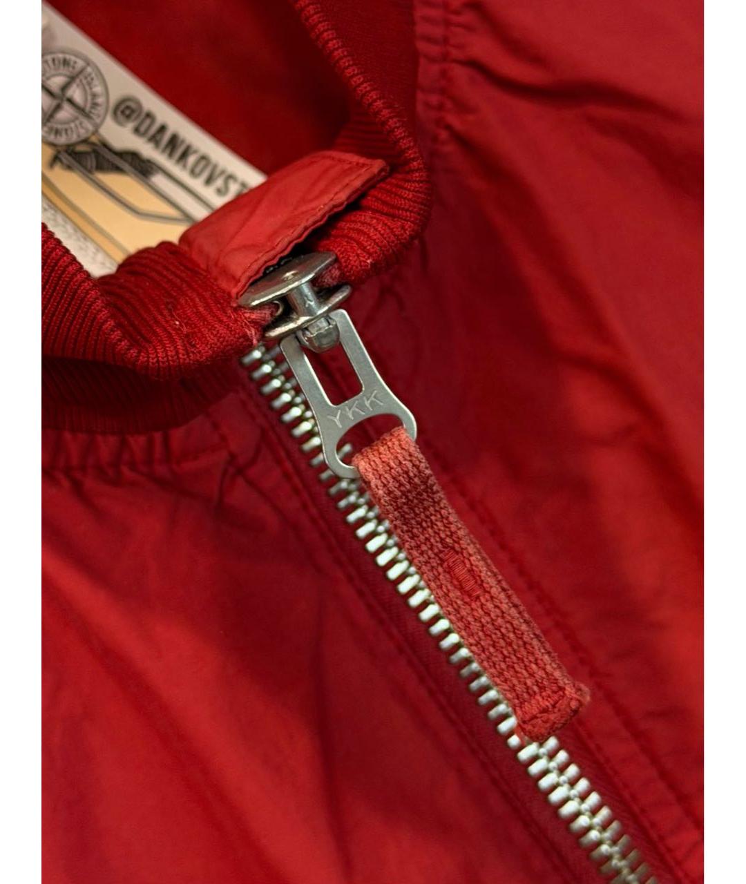 STONE ISLAND Красная полиамидовая куртка, фото 6