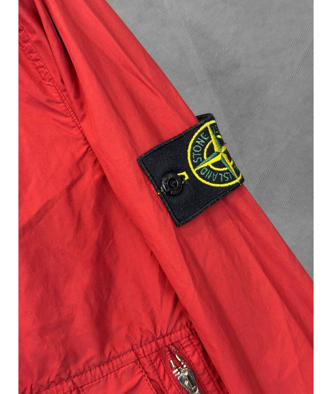 STONE ISLAND Красная полиамидовая куртка, фото 5