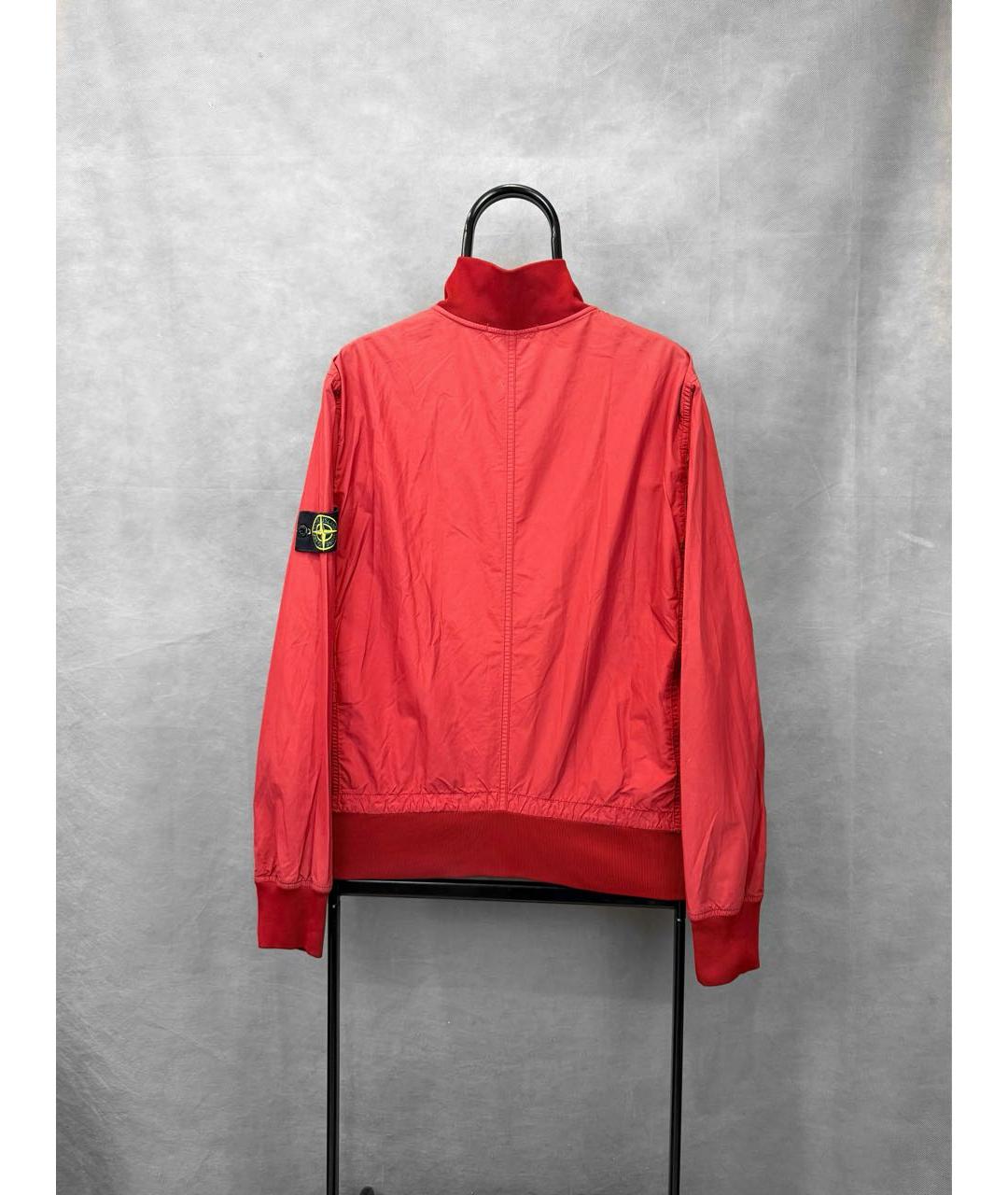 STONE ISLAND Красная полиамидовая куртка, фото 2