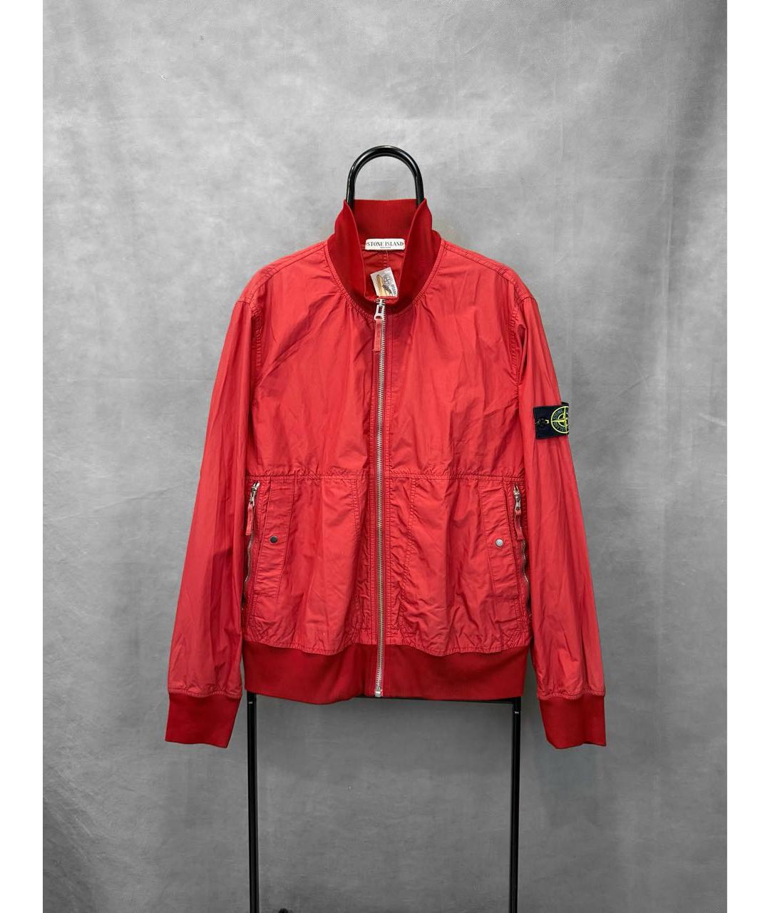 STONE ISLAND Красная полиамидовая куртка, фото 9
