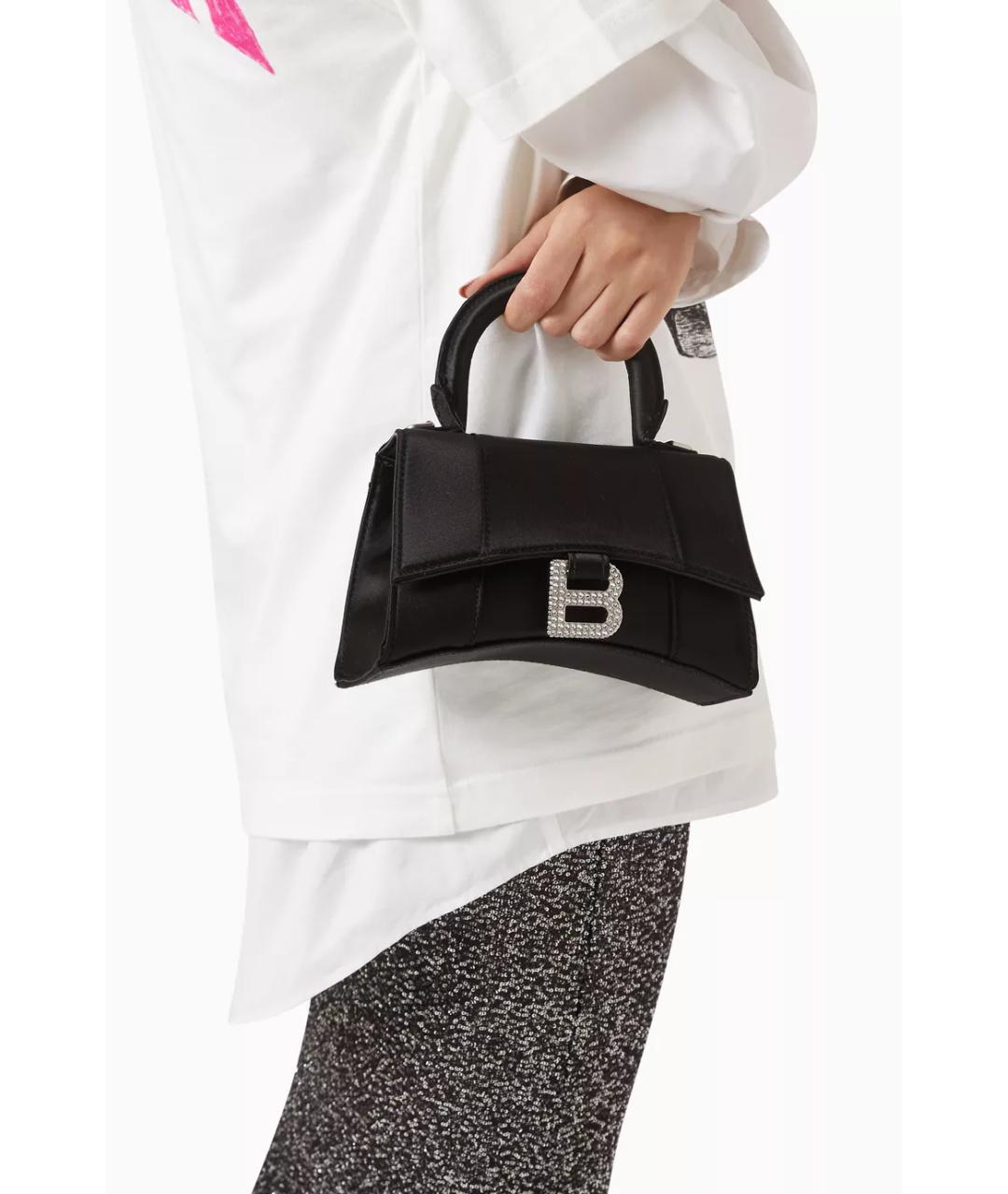 BALENCIAGA Черная тканевая сумка через плечо, фото 3
