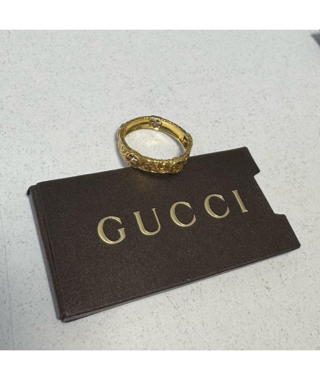 GUCCI Золотое кольцо из желтого золота, фото 9