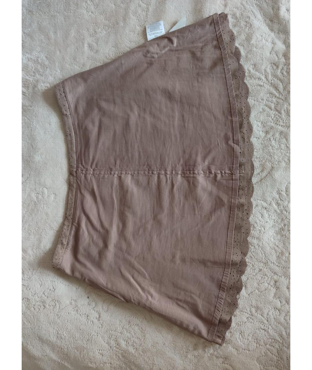 BCBG MAXAZRIA Бежевая полиэстеровая юбка мини, фото 4