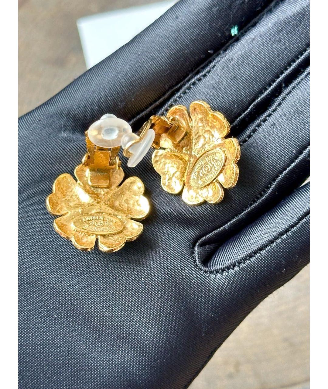 CHANEL Золотые серьги, фото 4