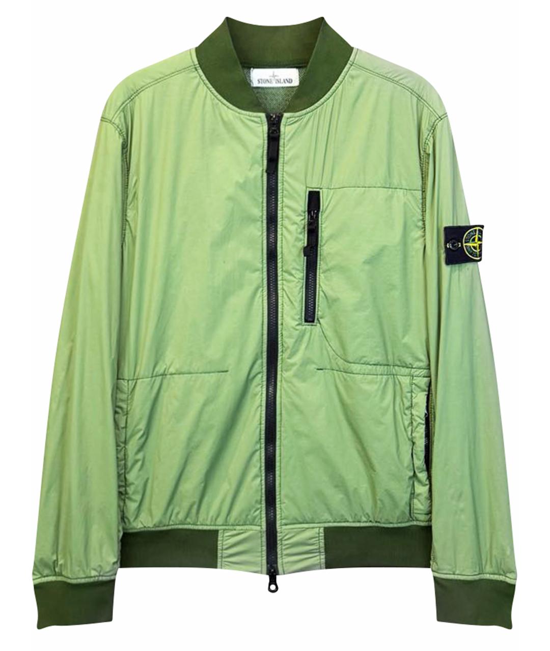 STONE ISLAND Зеленая полиамидовая куртка, фото 1