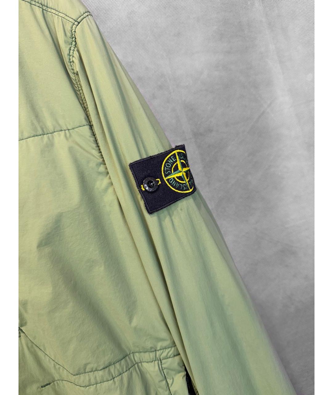 STONE ISLAND Зеленая полиамидовая куртка, фото 4