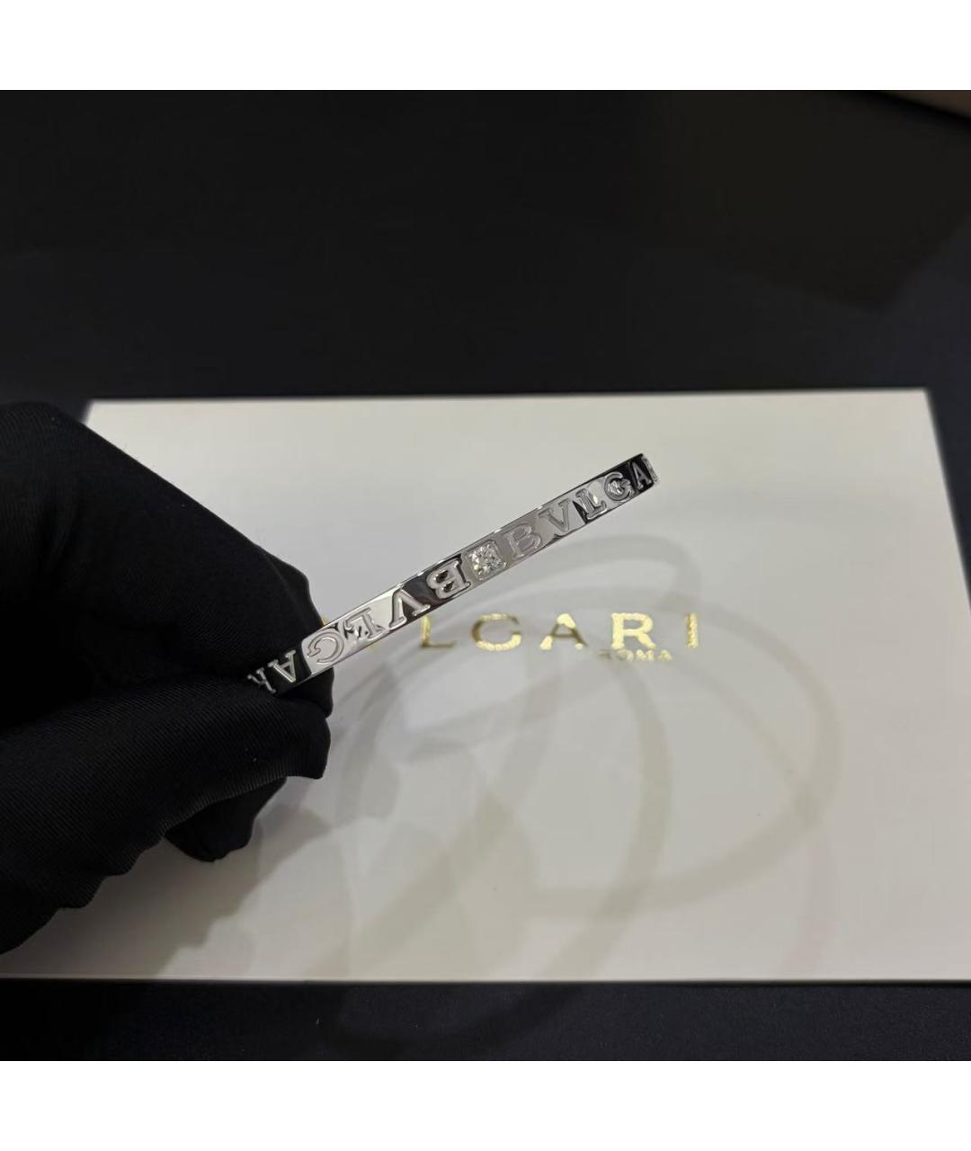 BVLGARI Серебряный браслет из белого золота, фото 3