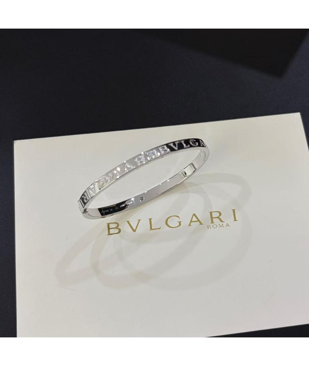 BVLGARI Серебряный браслет из белого золота, фото 2