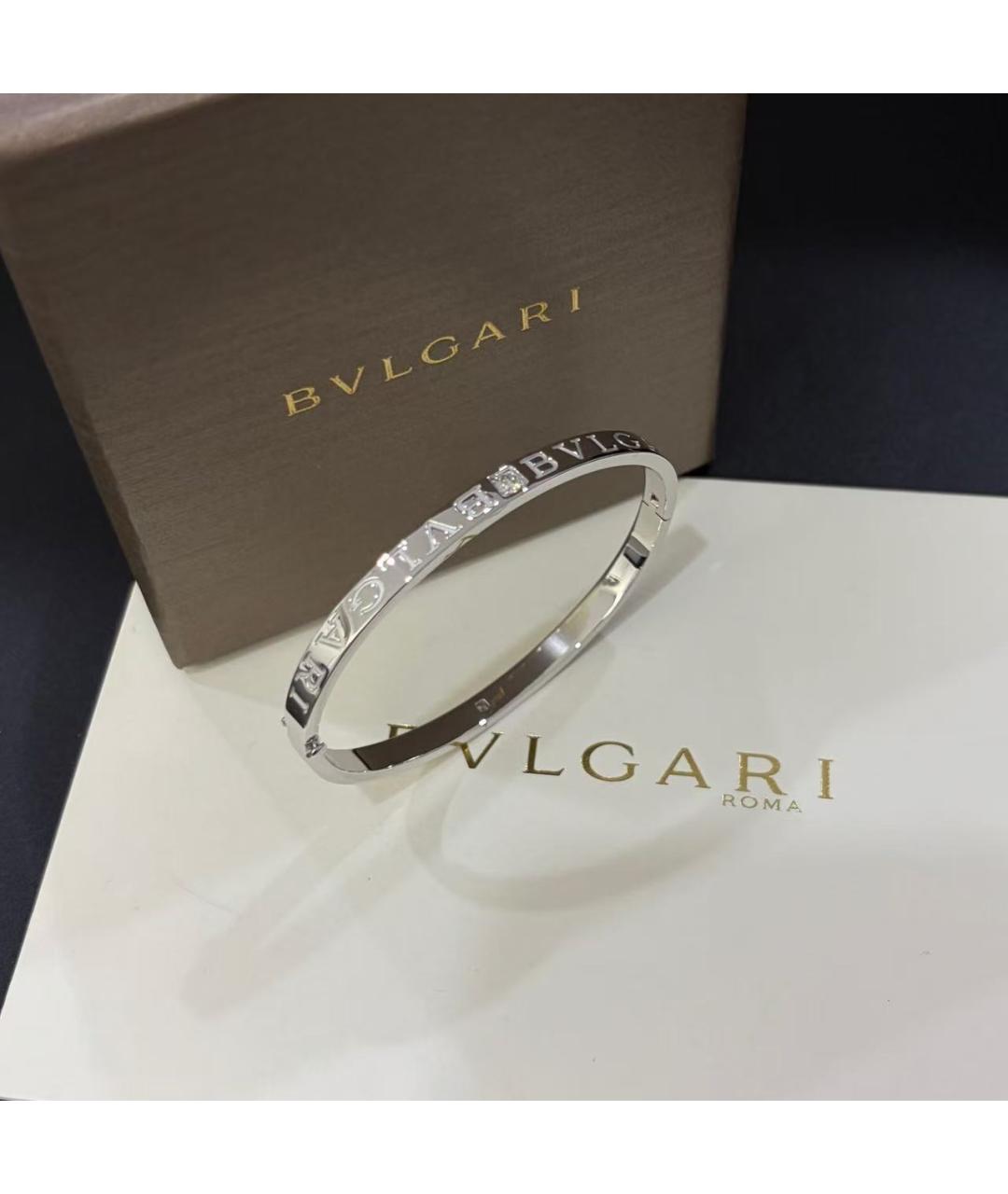 BVLGARI Серебряный браслет из белого золота, фото 4