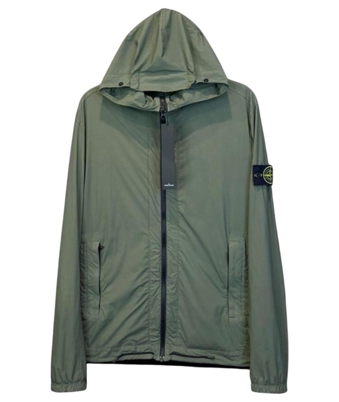 STONE ISLAND Зеленая полиамидовая куртка, фото 1