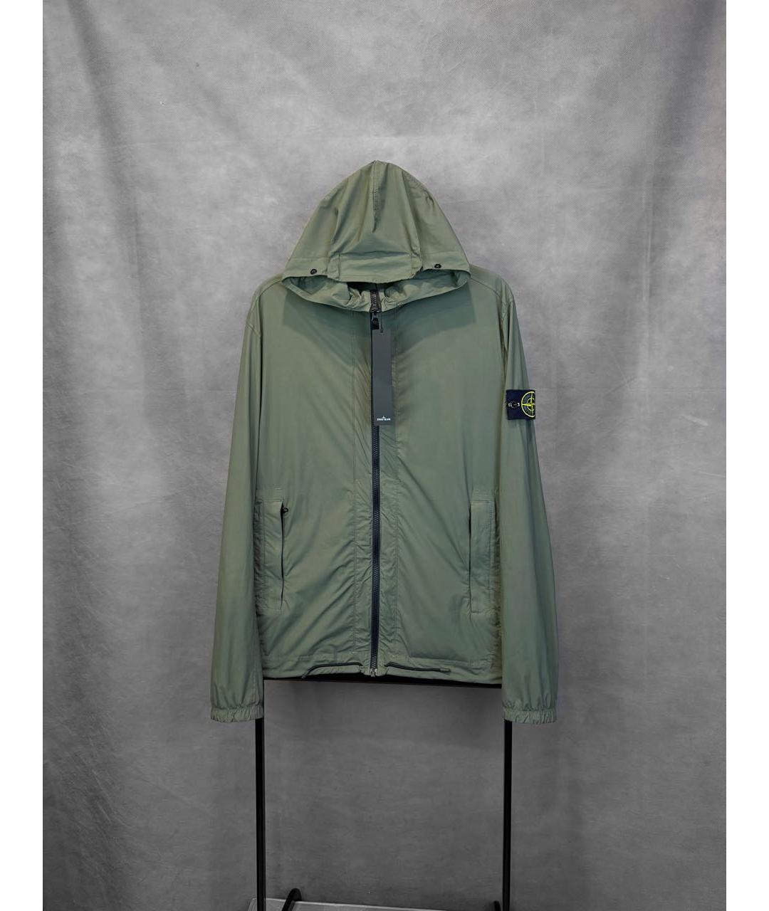 STONE ISLAND Зеленая полиамидовая куртка, фото 8