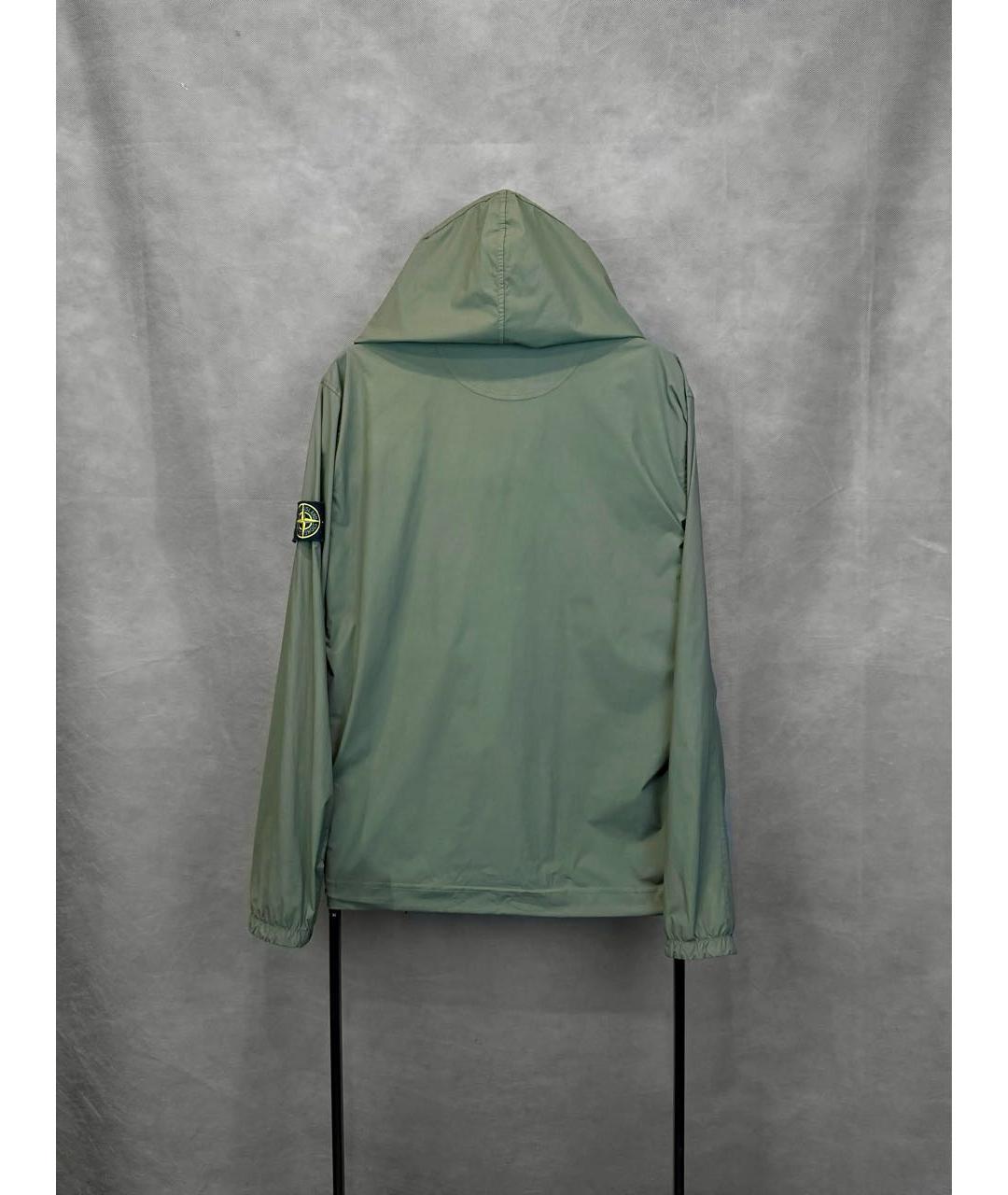 STONE ISLAND Зеленая полиамидовая куртка, фото 2