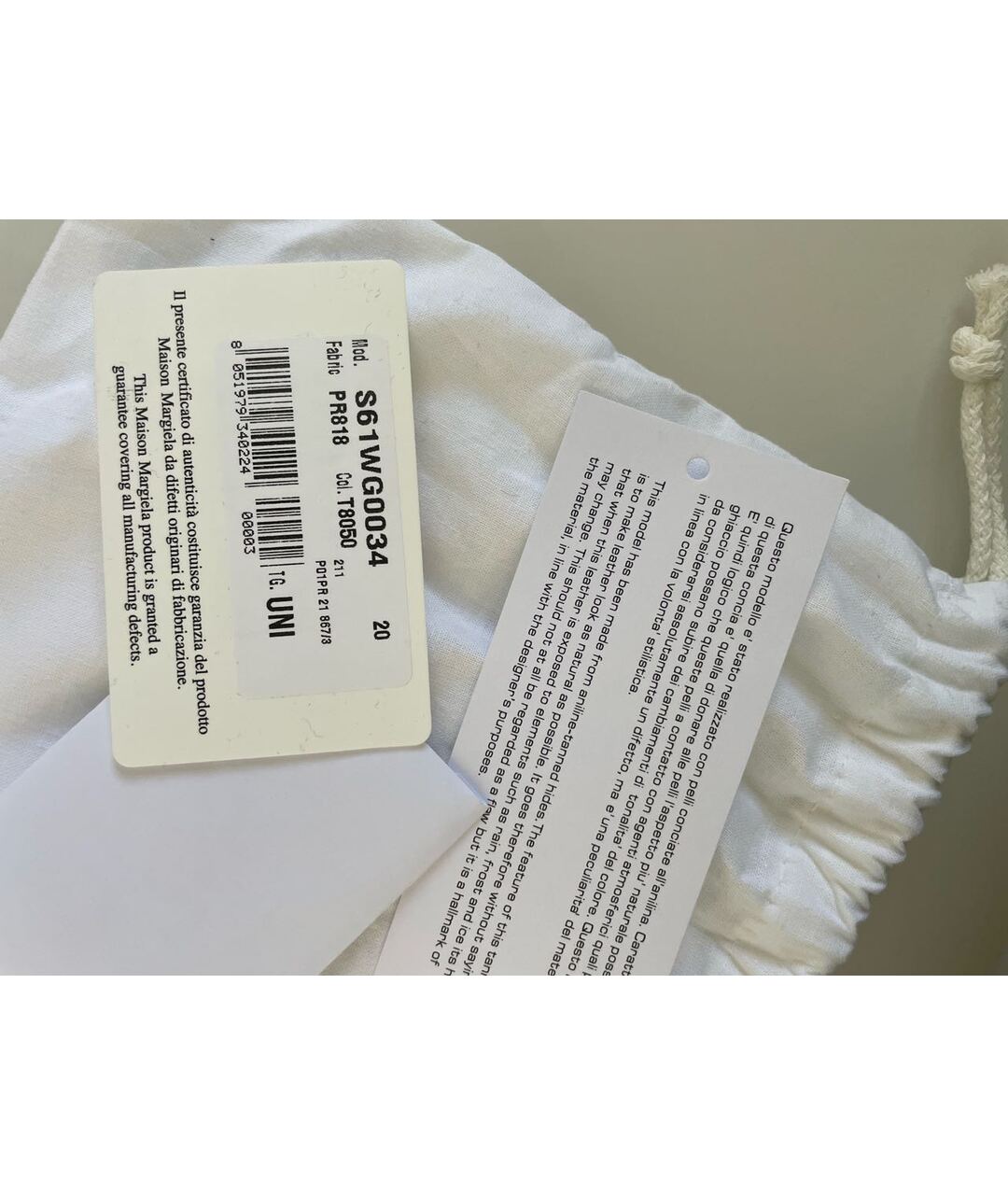 MAISON MARGIELA Серая кожаная сумка тоут, фото 5