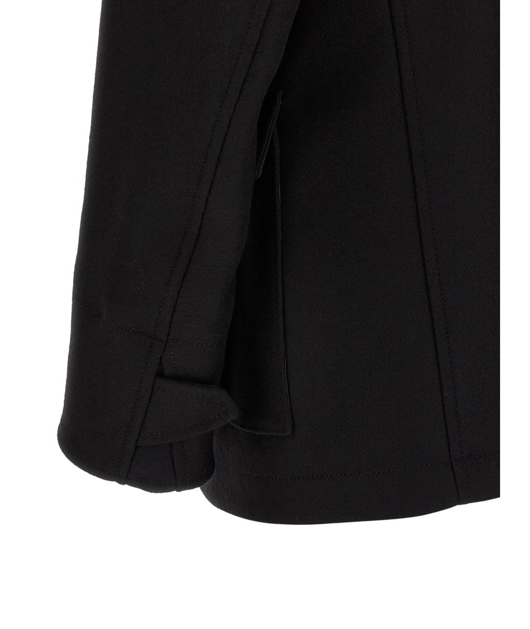 DSQUARED2 Черное шерстяное пальто, фото 5