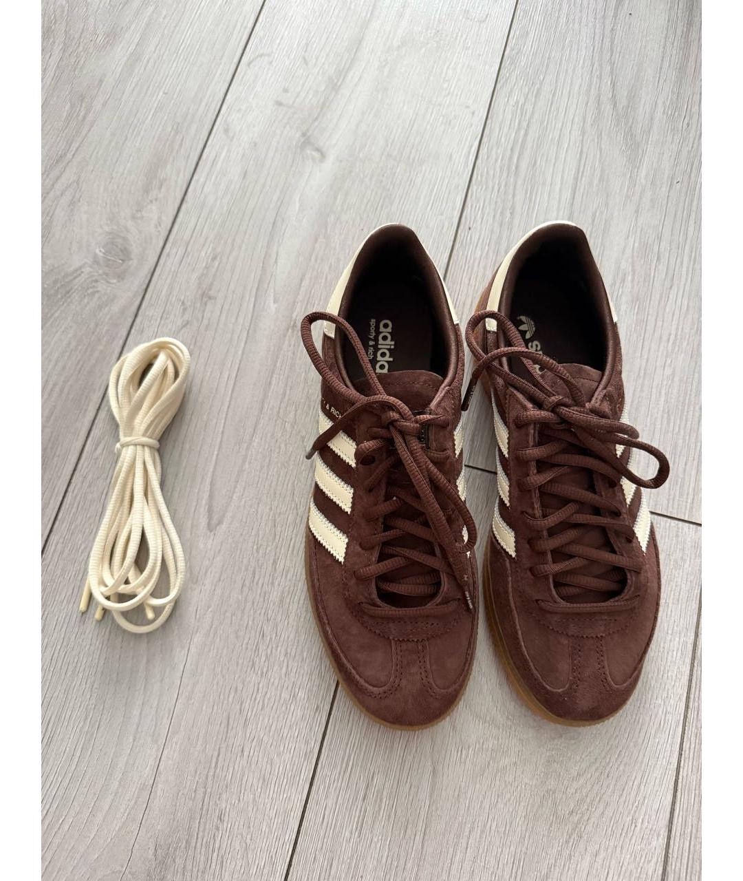 ADIDAS Коричневые замшевые кроссовки, фото 6