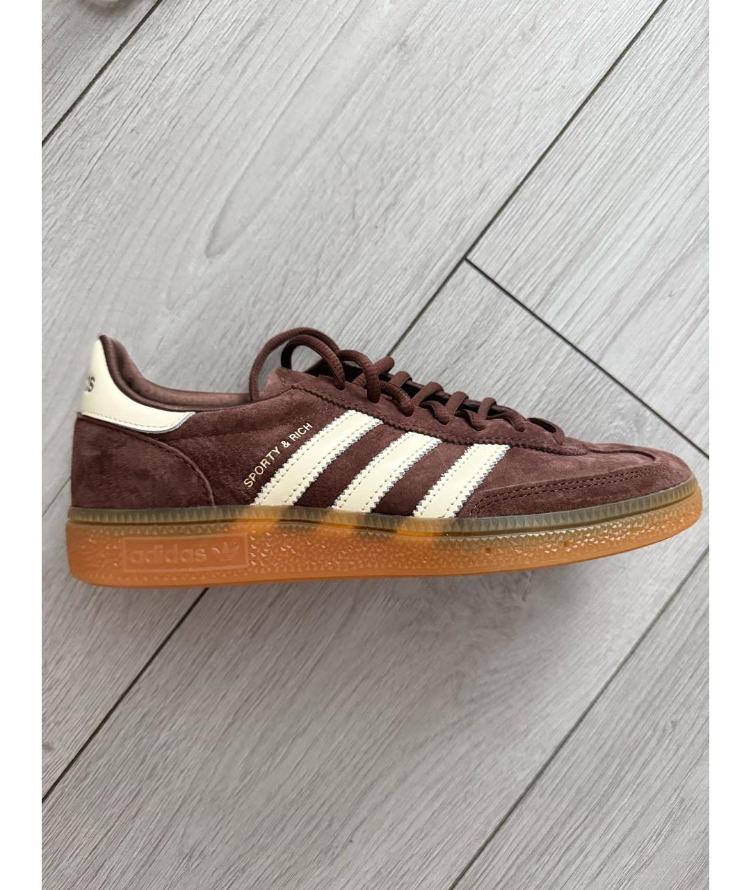 ADIDAS Коричневые замшевые кроссовки, фото 7