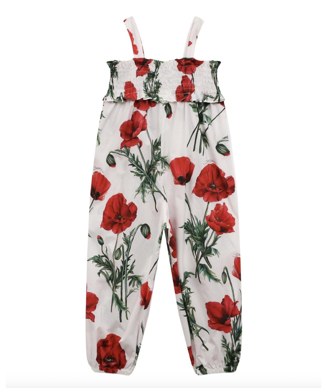 DOLCE&GABBANA Красный хлопковый комбинезон, фото 3