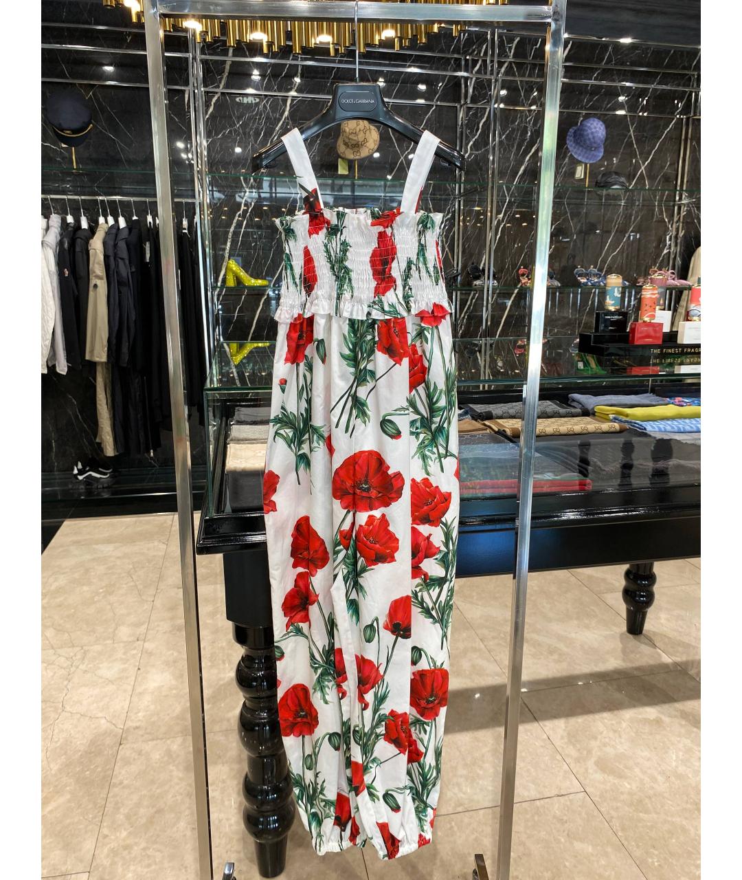 DOLCE&GABBANA Красный хлопковый комбинезон, фото 2