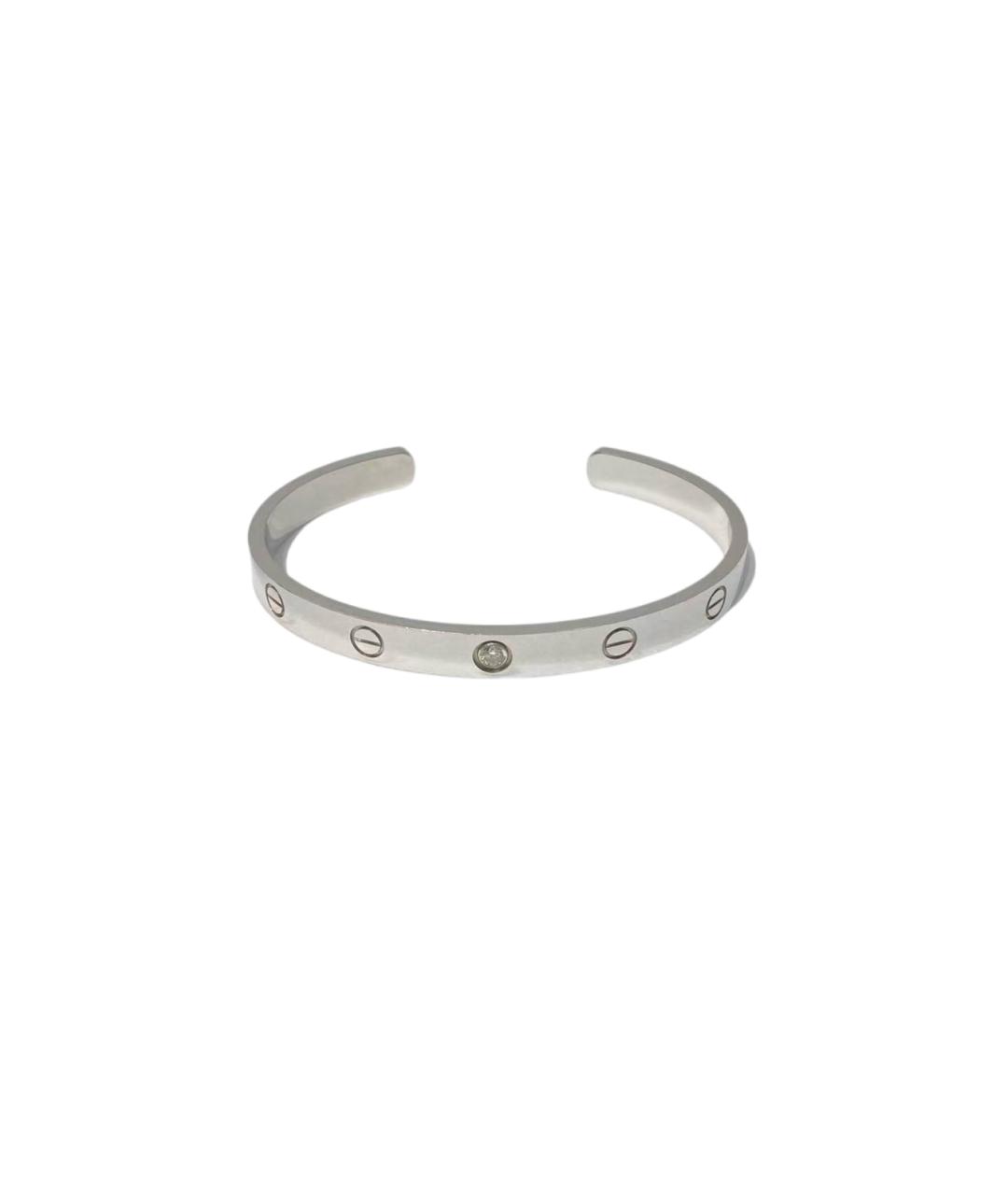 CARTIER Серебряный браслет из белого золота, фото 1