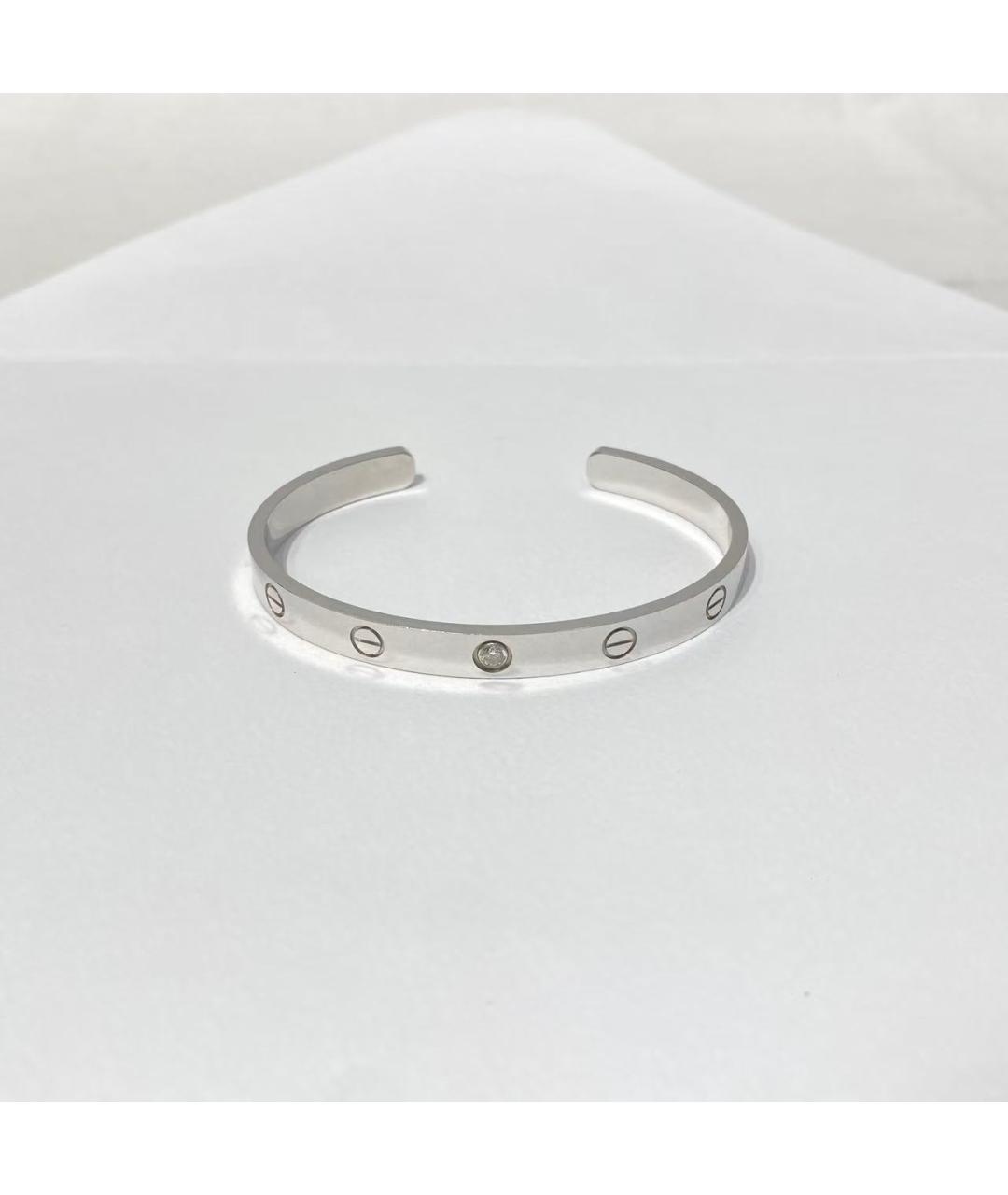 CARTIER Серебряный браслет из белого золота, фото 2