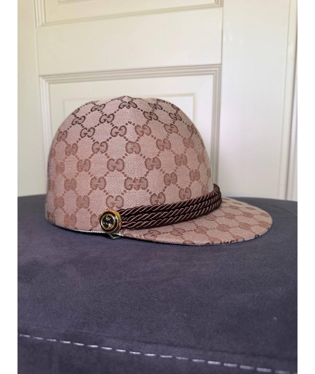 GUCCI Бежевая кепка, фото 2