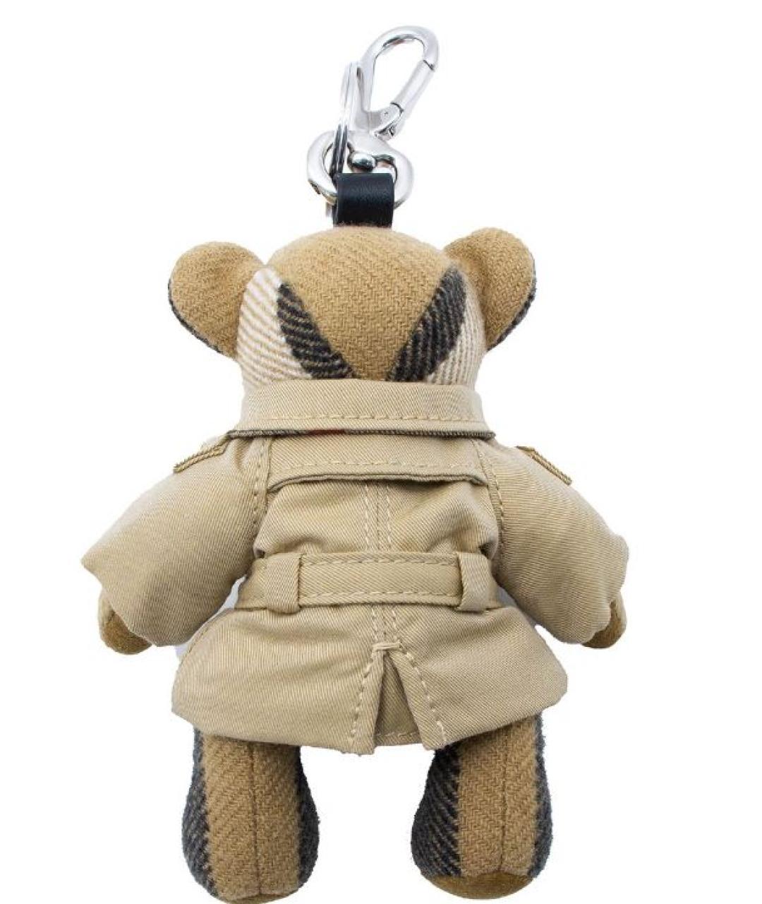 BURBERRY Бежевый брелок, фото 2