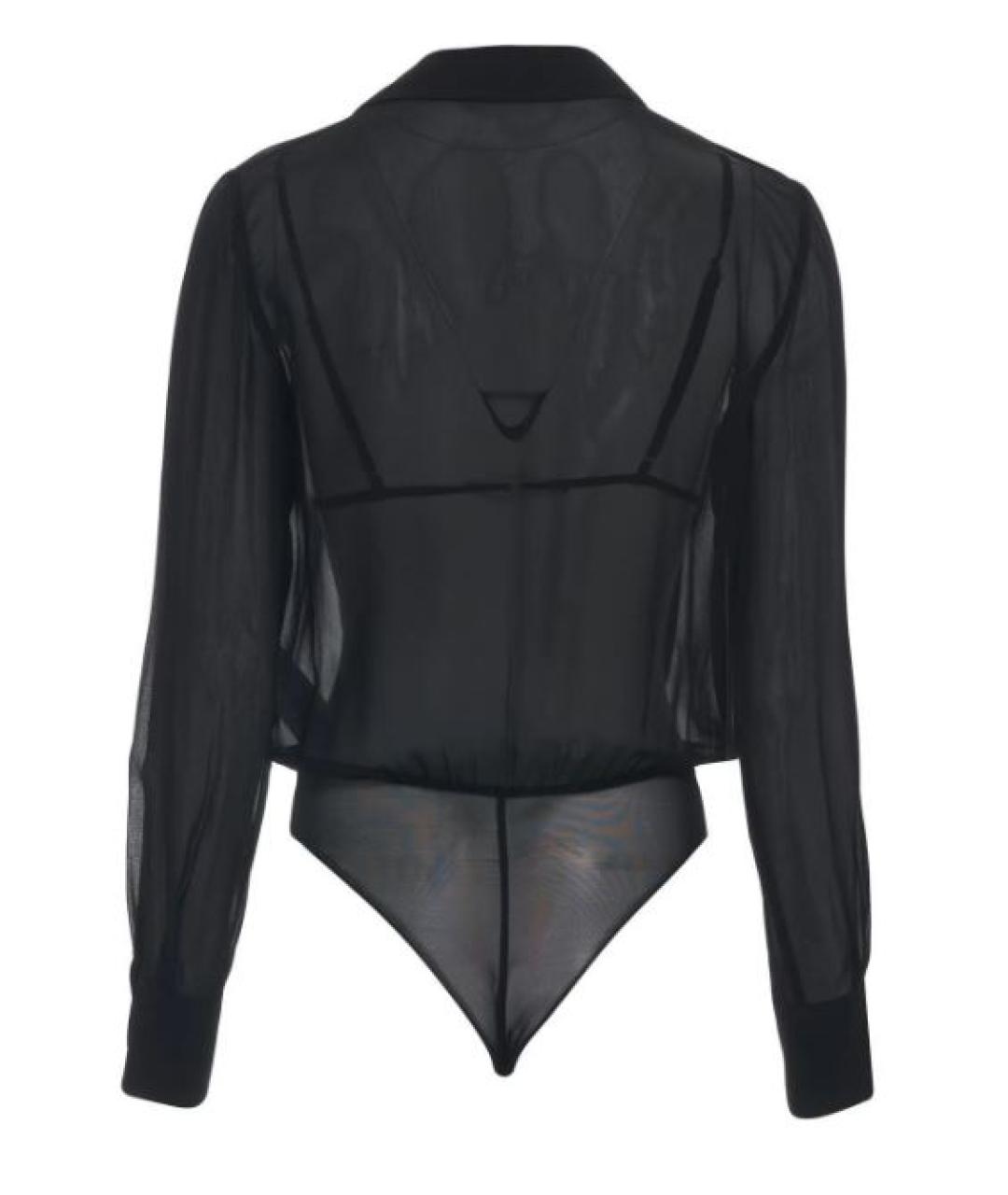 ELISABETTA FRANCHI Черное вискозное боди, фото 2