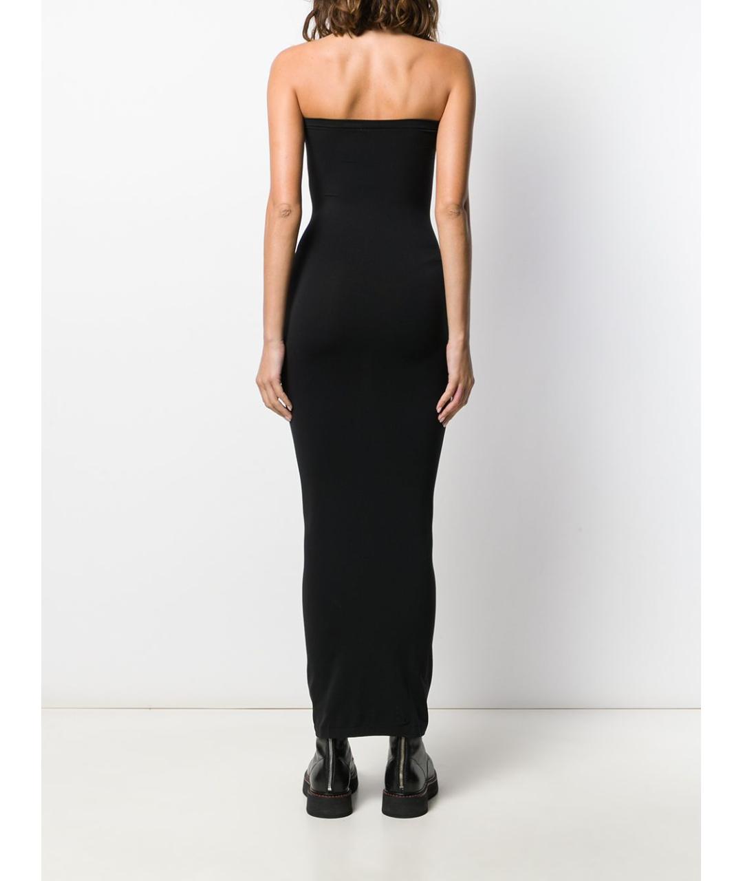 WOLFORD Черное полиамидовое коктейльное платье, фото 3
