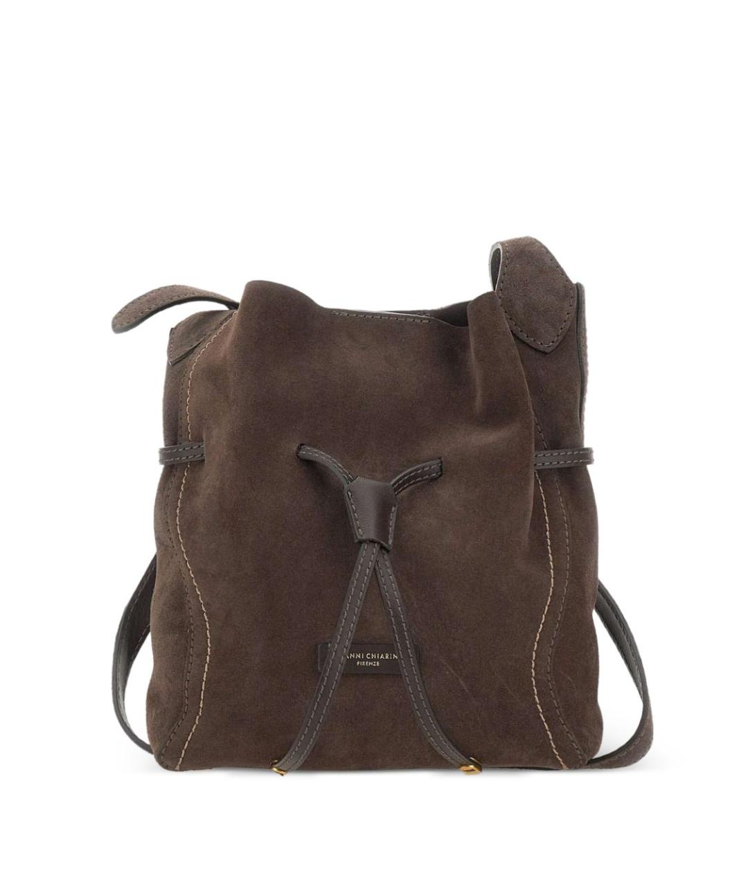 Gianni Chiarini Коричневая замшевая сумка через плечо, фото 1