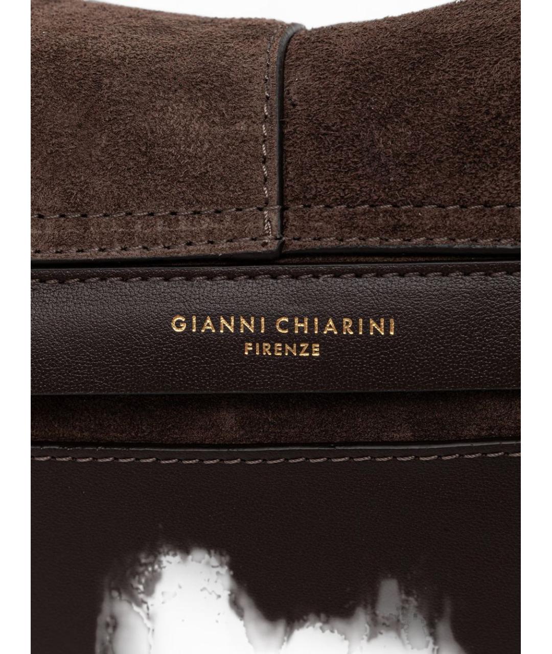 Gianni Chiarini Коричневая замшевая сумка через плечо, фото 5