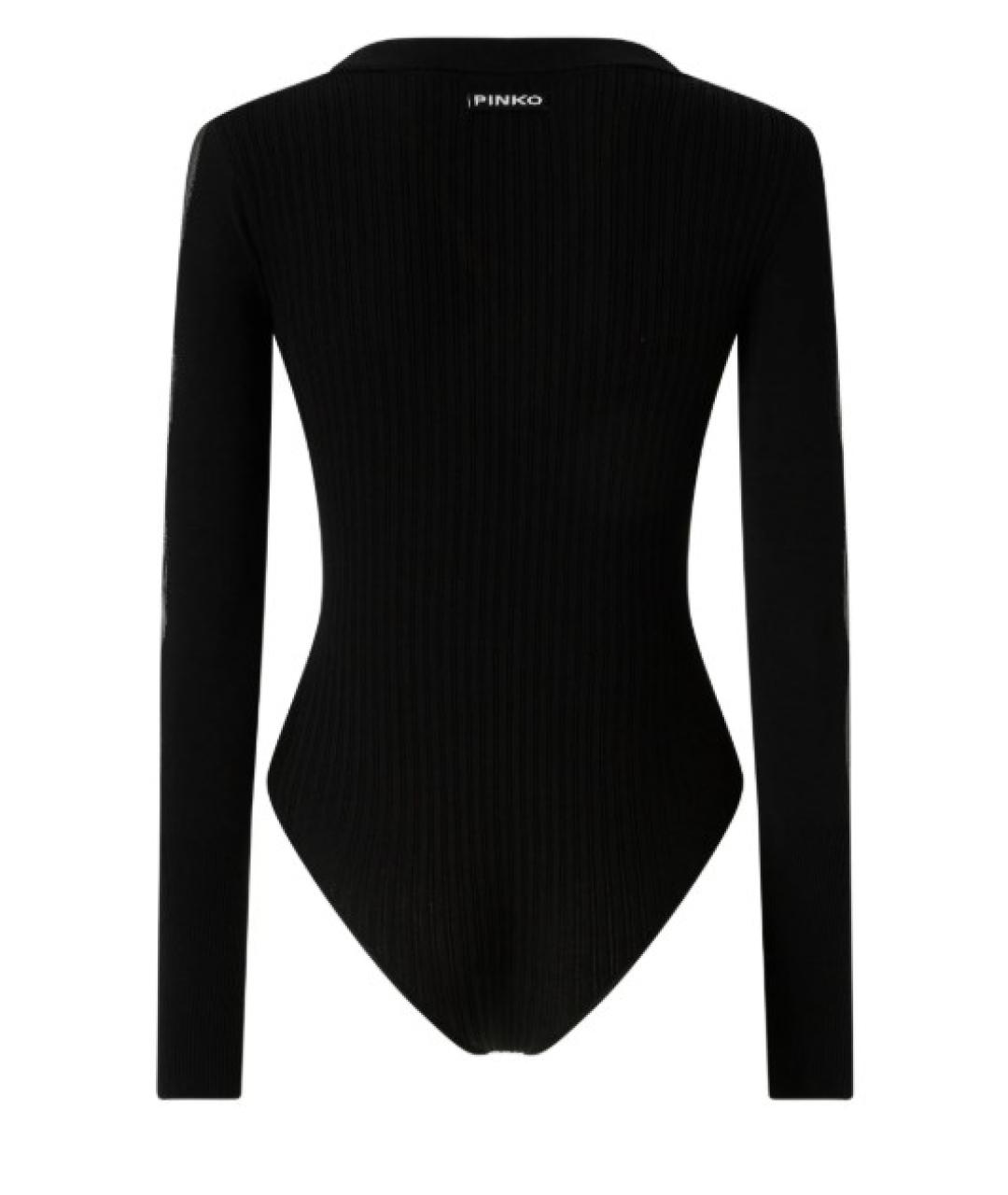 PINKO Черное вискозное боди, фото 6