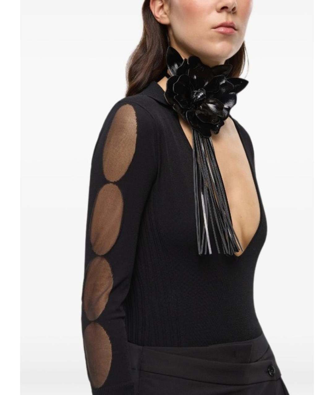 PINKO Черное вискозное боди, фото 5