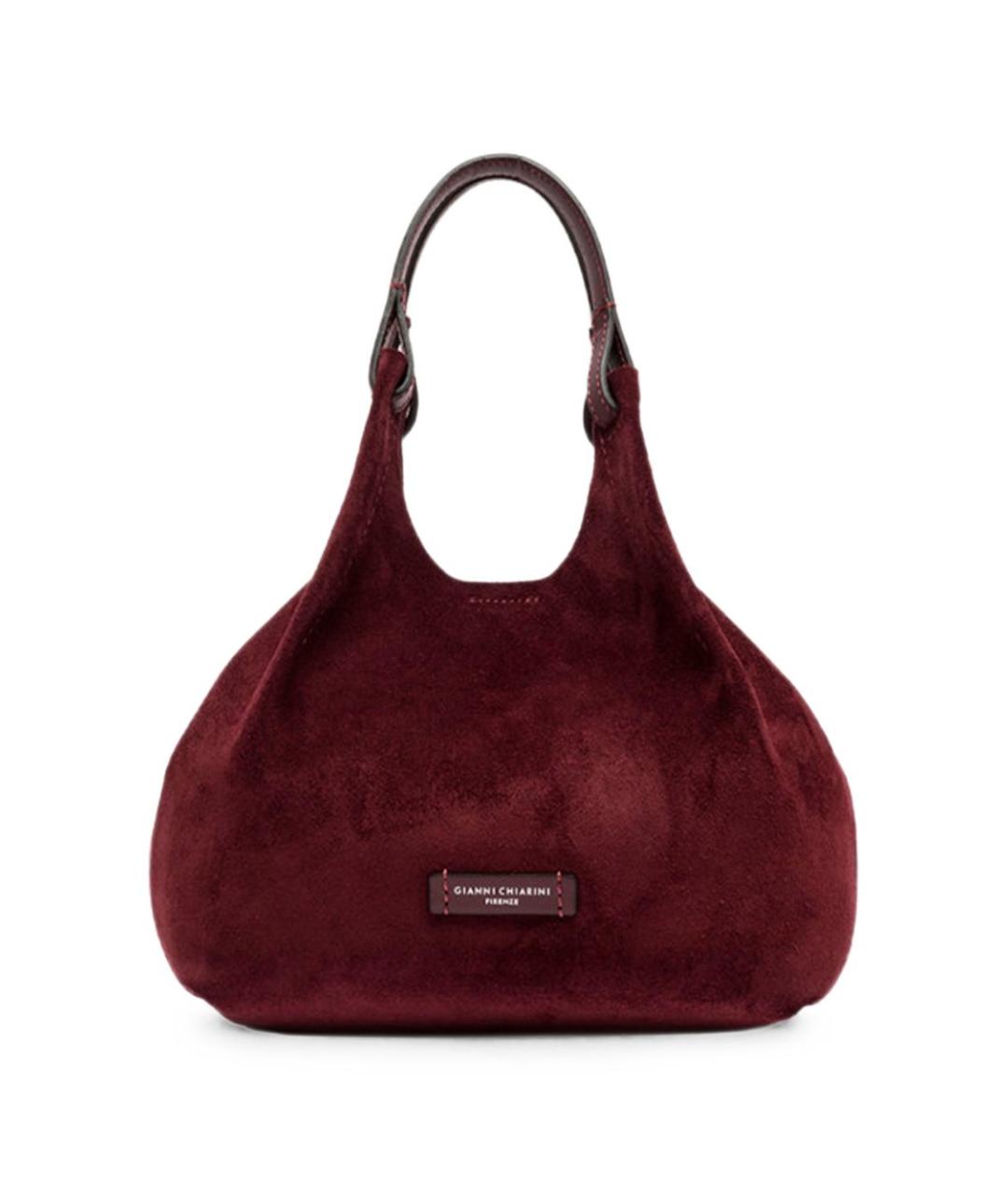 Gianni Chiarini Бордовая сумка тоут, фото 3