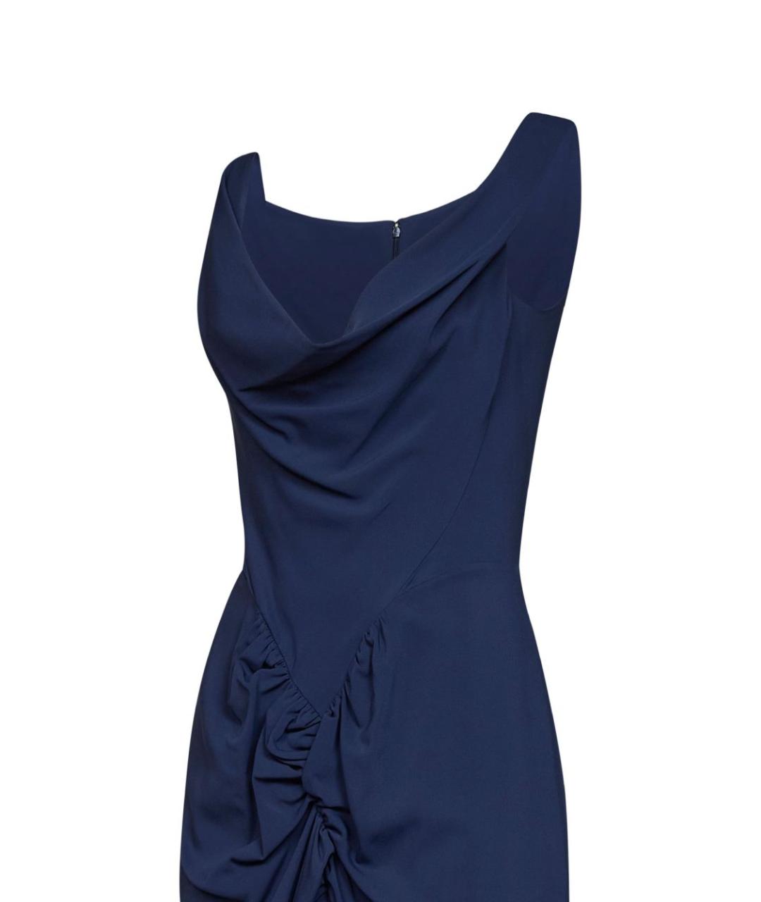 VIVIENNE WESTWOOD Синее вискозное коктейльное платье, фото 3